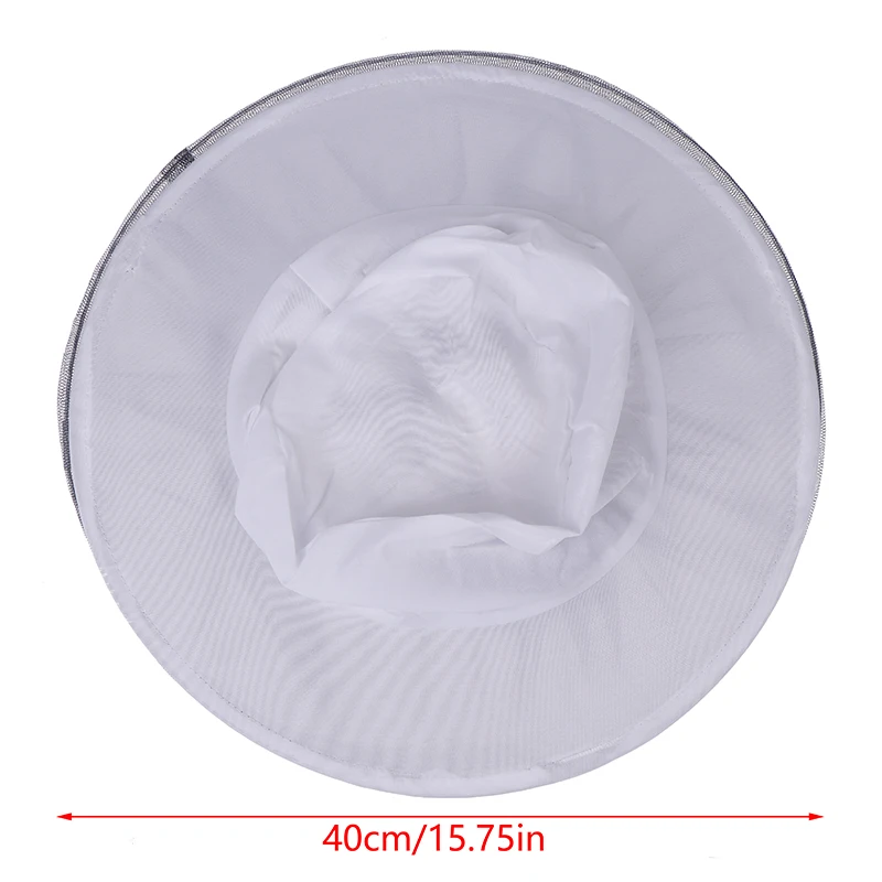 1 PC BeeKeeping ป้องกัน Bee หมวก Anti Bee หมวกสีขาว-Veil Combo Bee หมวก Bug หน้ากากตาข่ายการเลี้ยงผึ้งป้องกัน Beekeeper