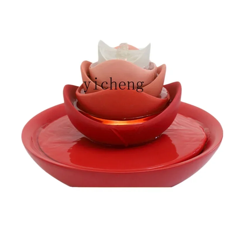 L7-14 Creative Zen Fountain Ornament Water Drop Landscape Waterscape Simple Modern Water Decoration Water Bowl Jubao