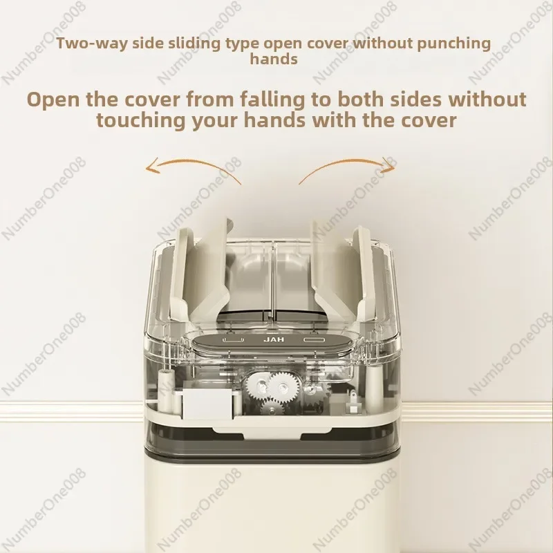 ذكي موجة الاستشعار سلة المهملات مع غطاء غرفة المعيشة المنزلية المطبخ الحمام التماس التعبئة والتغليف التلقائي