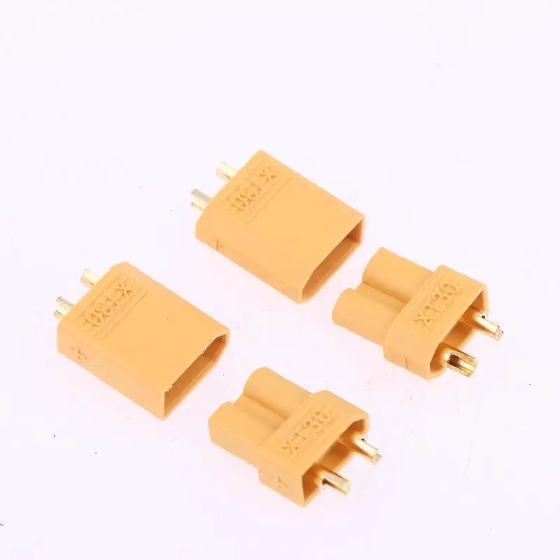 5 ชิ้นชาย + 5 ชิ้นหญิงสีเหลือง RC Quadcopter FPV Racing Drone Lipo แบตเตอรี่ Quadcopter รถเรือ DIY XT30 ปลั๊กตัวเชื่อมต่อกระสุน