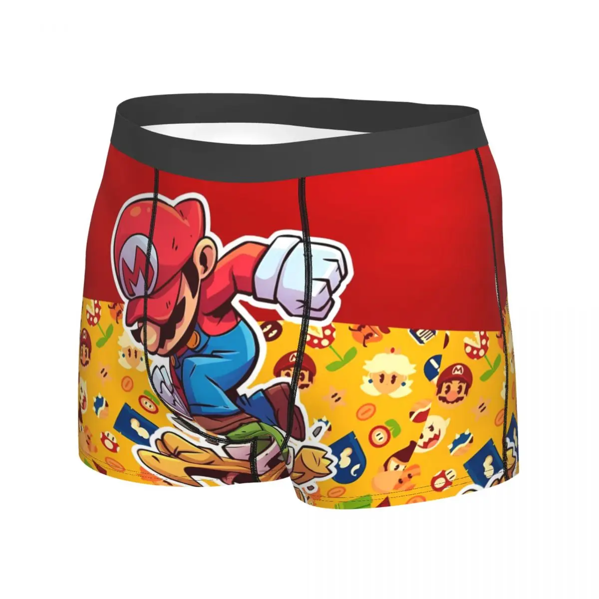 Super-Marios Underwear Comfortable Underpants Printed Boxer Brief For Male Pouch Plus Size Trunk