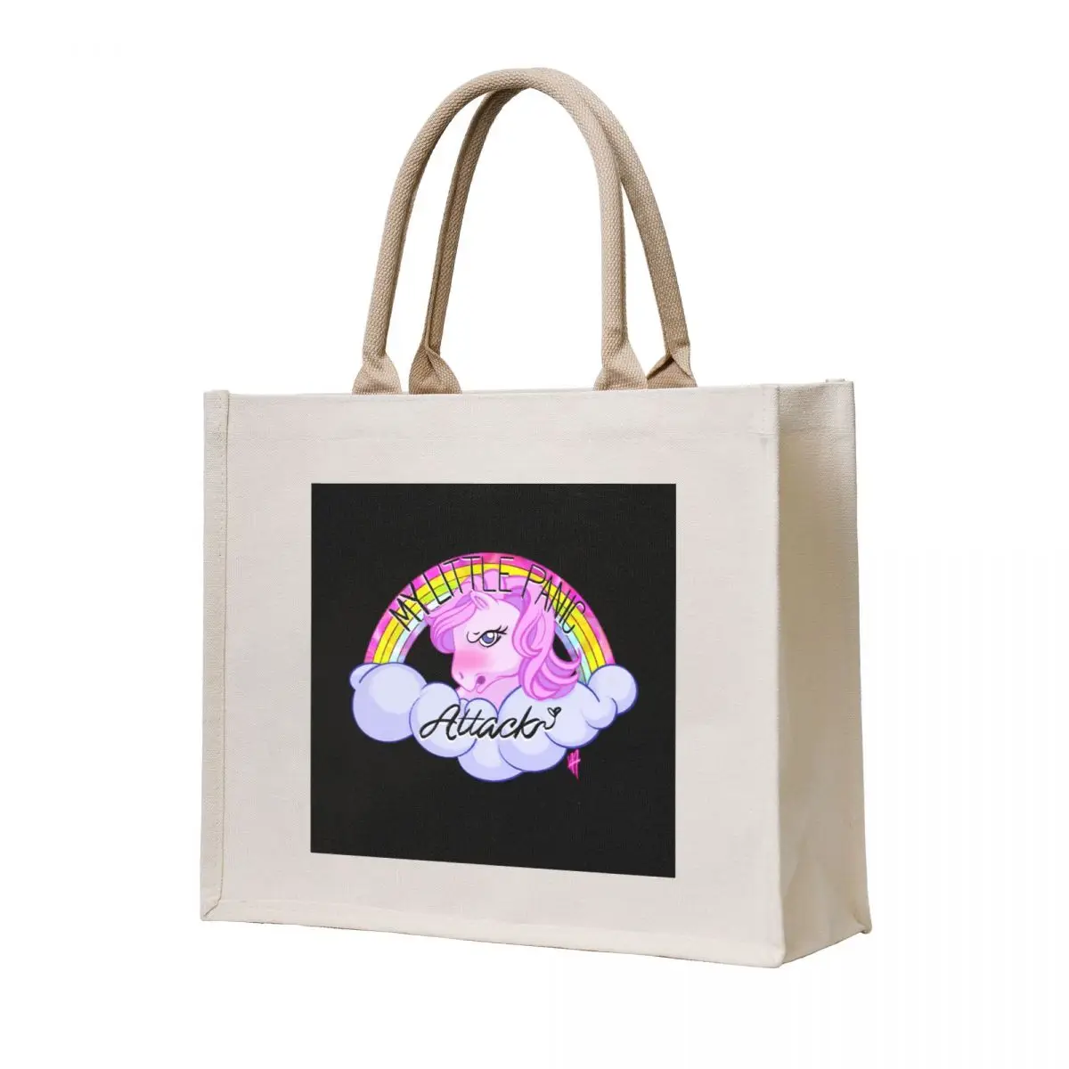

My Little Panic Tote Bag Shopper bag luxury women eco pack canvas tote bags