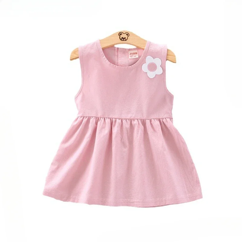 

New Summer Baby Clothes Children Girls Cute Sleeveless Dress Toddler Clothing Infant Casual Sports Costume Kids Sportswear