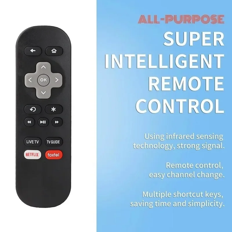 Uso de control remoto YP para control remoto Smart Tv para TELSTARA TV con reemplazo directo de botones de acceso directo Netflix Foxtel