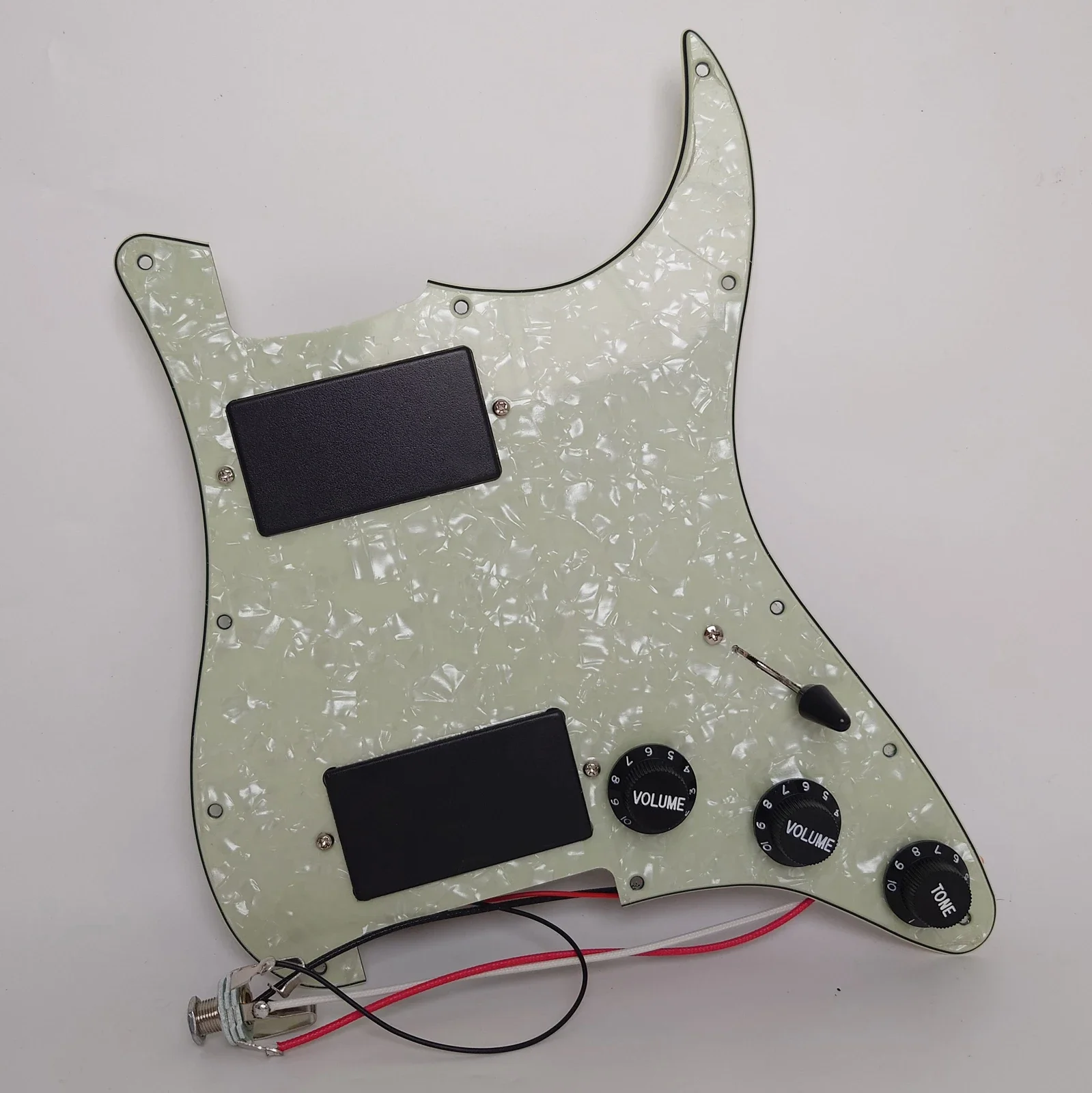 

Guitar Prewired Loaded Pickguard Set 11 Hole Humbucker Active Pickups for St Guitars Replacement Parts