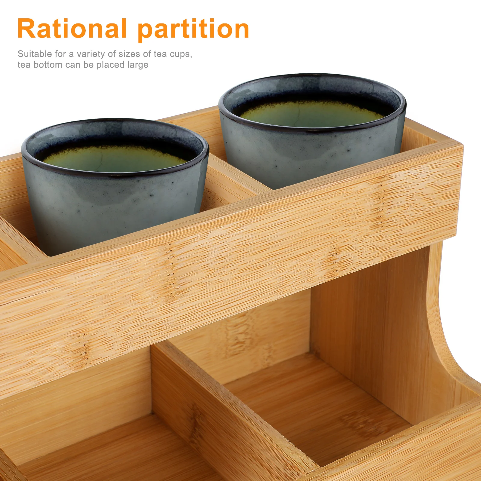 

Sturdy Wooden Tea Bag Coffee Sugar Storage Rack Holders Creative Shelf Hotel Use Large Capacity Home Office Organizers