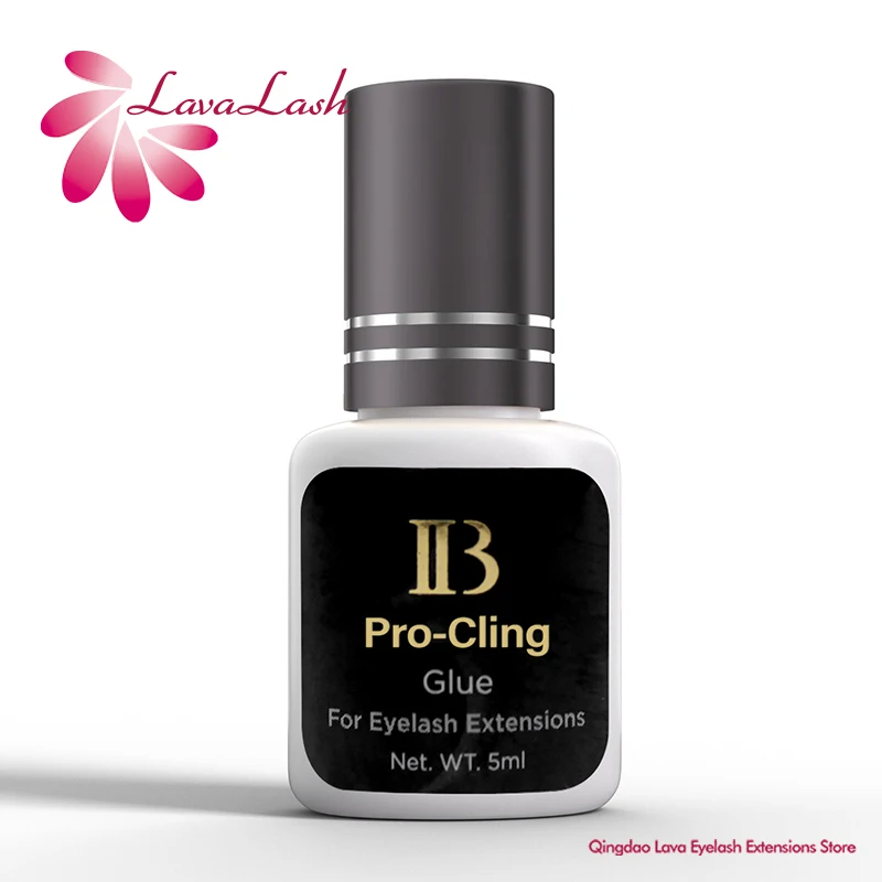 

1 Bottle IB Pro-Cling Glue For Eyelash Extension 3s Dry Lash Eyelash Glue Korea Original Dark Gray Cap False 5ml Makeup Shop