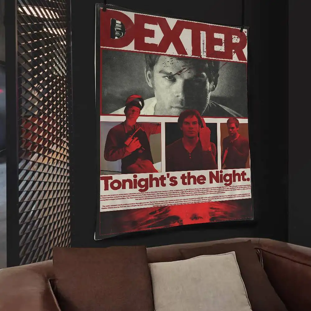 D-Dexter مايكل C.Hall تلفزيون كلاسيكي مطبوع قماش مزخرف جداري كبير معلق التارو الهبي جدار السجاد النوم ديكور فني للمنزل