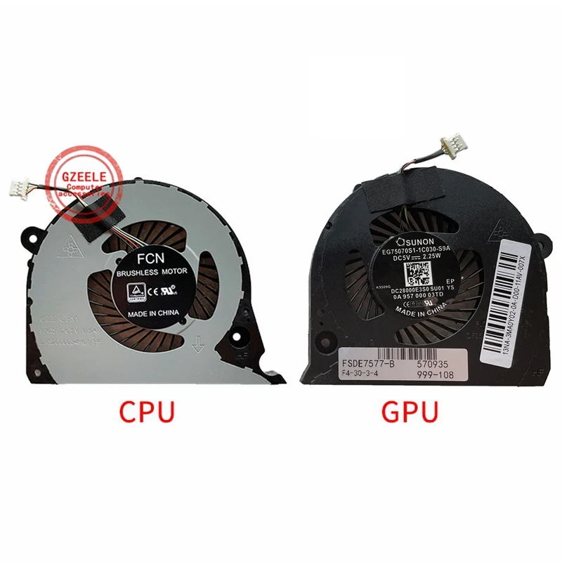 

Cpu Cooling Fan For DELL Inspiron 15-7577 7588 G7-7588 G5-5587 G7-7580 Vostro 15-7580 7570 P72F P71F 2JJCP FJQS DC5V 0.5A FJQT