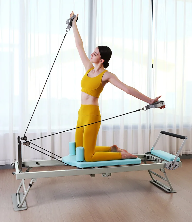 

Chaoyuan S1001 Durable Pilates Reformer Adjustable Portable Iron ABS Home Gym & Studio Fitness Equipment for Yoga Workout