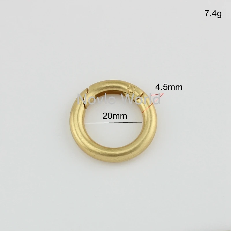 

20-100 шт., 6 размеров, 13-16-19-26-31-38 мм, металлические открытые круглые кольца-шайбы золотистого цвета, аксессуары для сумок, кошельков, брелоков