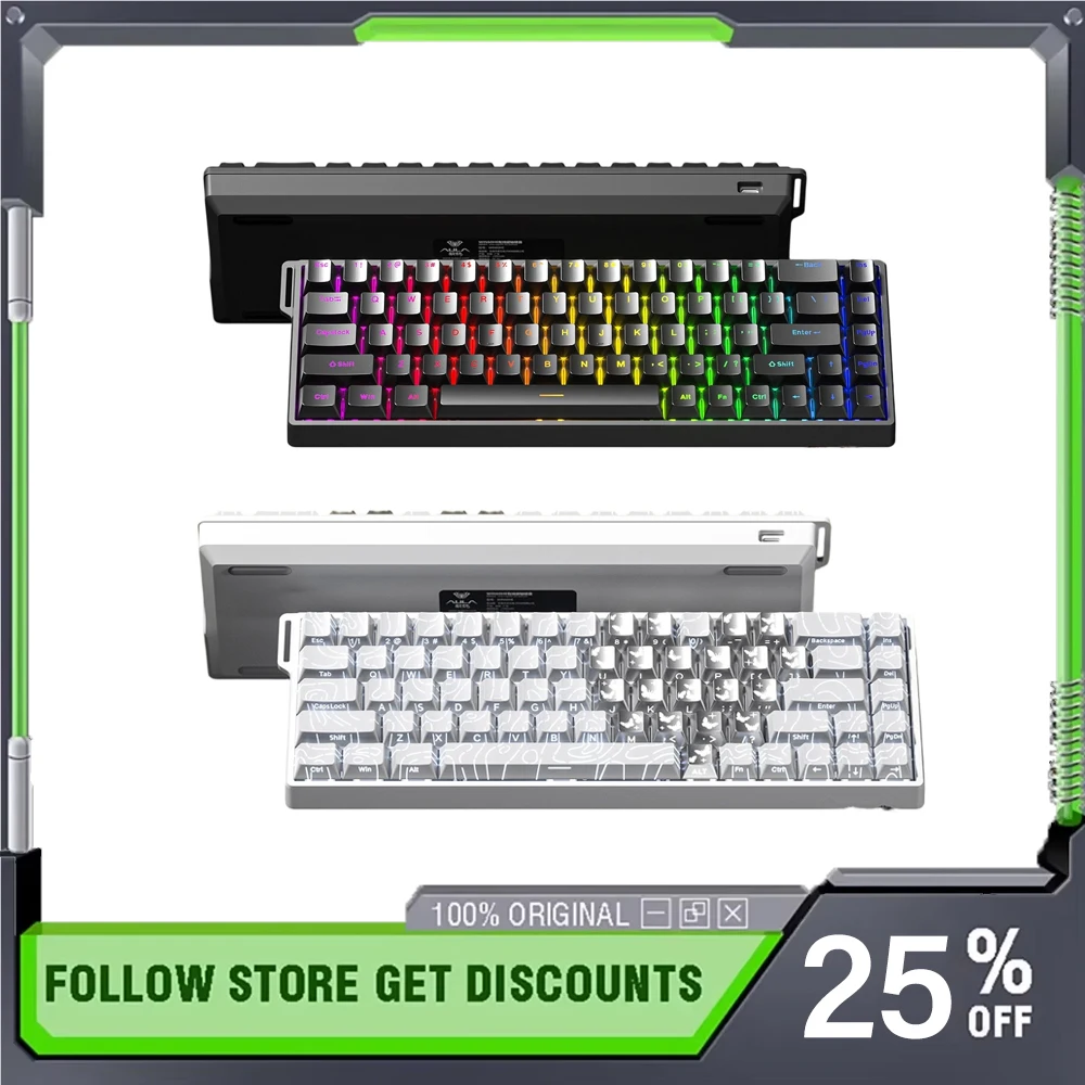 AULA WIN68 Magnetic Switch Wired Gaming Keyboard RGB Backlit Compact Mechanical Keypad for FPS Gamers & Daily Office Use