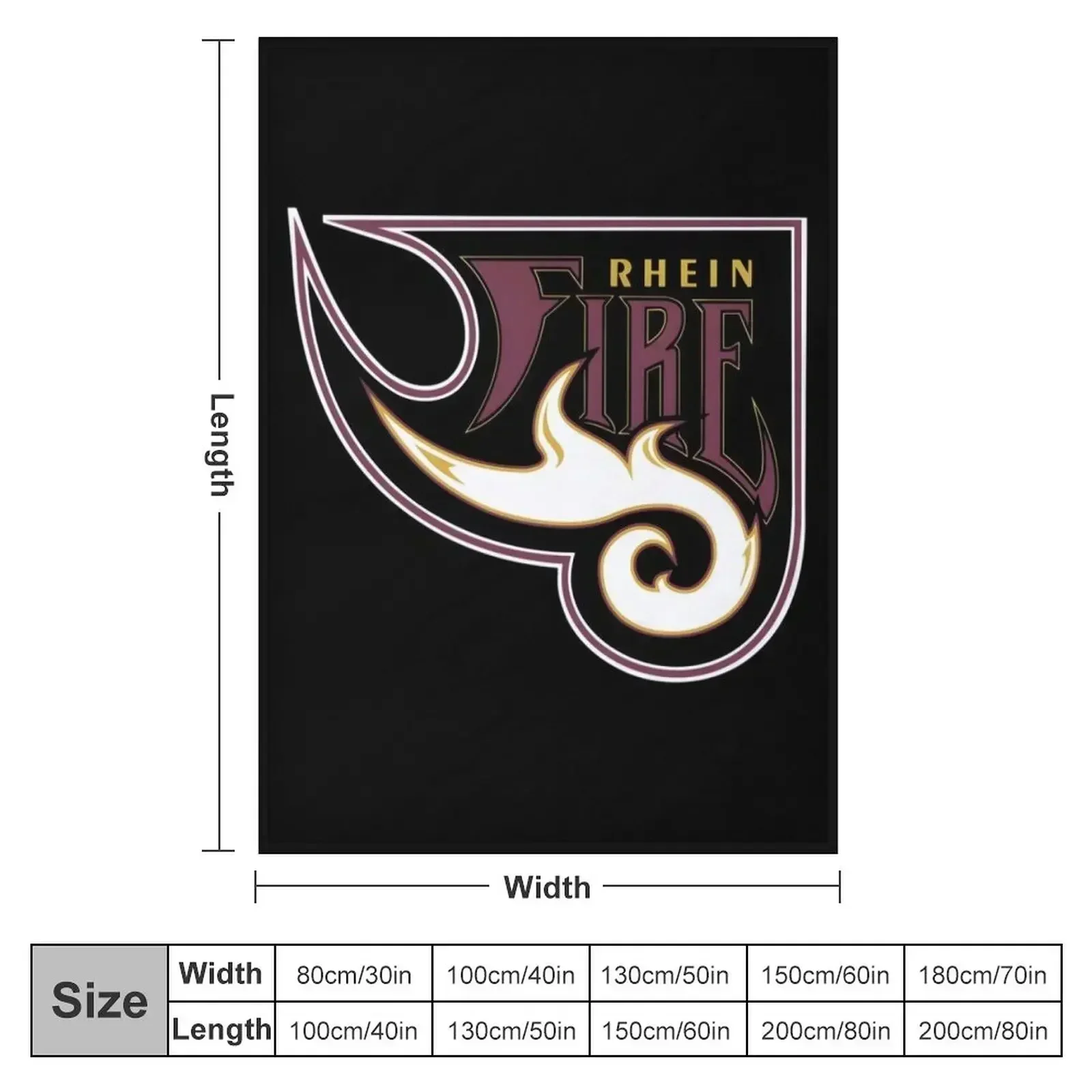 Rhein Fire Vintage Logo Classic Throw Blanket Shaggy Comforter Luxury Throw Camping Sofas Sofa Throw Blankets