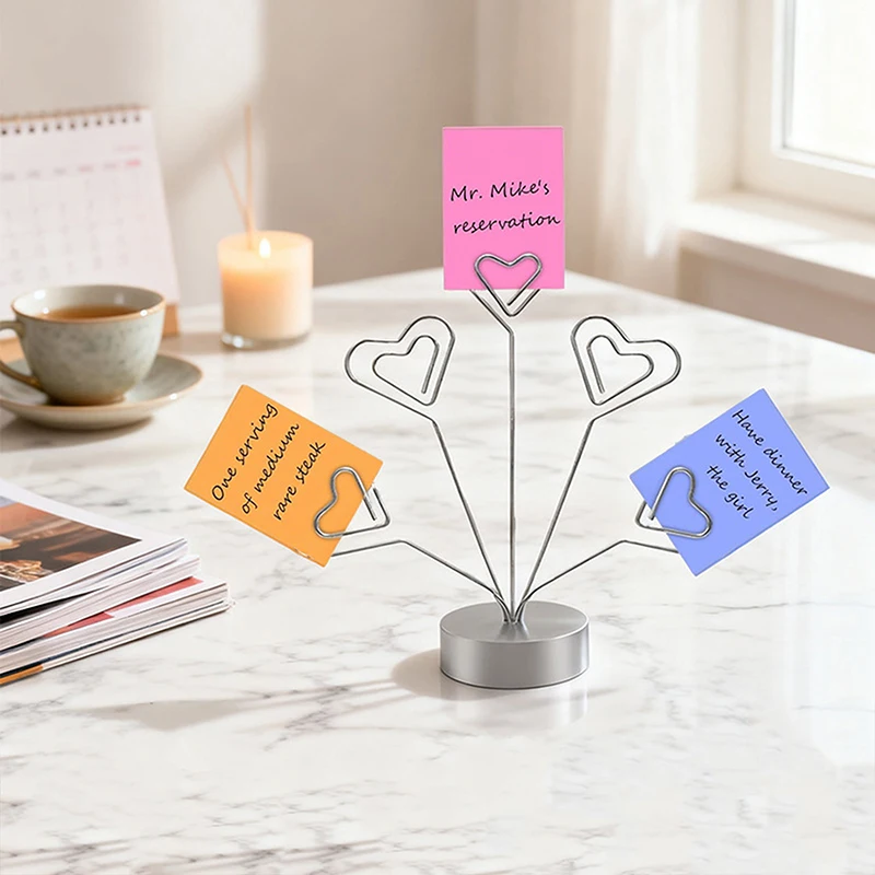 

Креативные зажимы для заметок, держатель для визитных карточек, домашний декор, органайзер для стола на день Святого Валентина, подставка для фотографий, офисные украшения, принадлежности