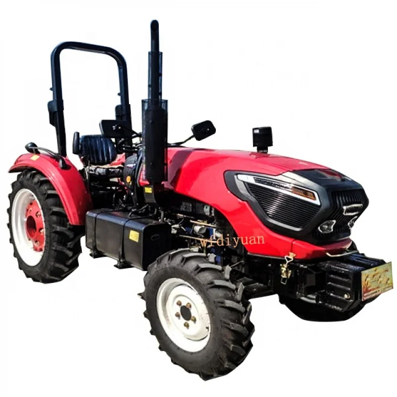 China: Mini trator de máquinas agrícolas de trator 50HP personalizado com reator dianteiro e traseiro e preço competitivo