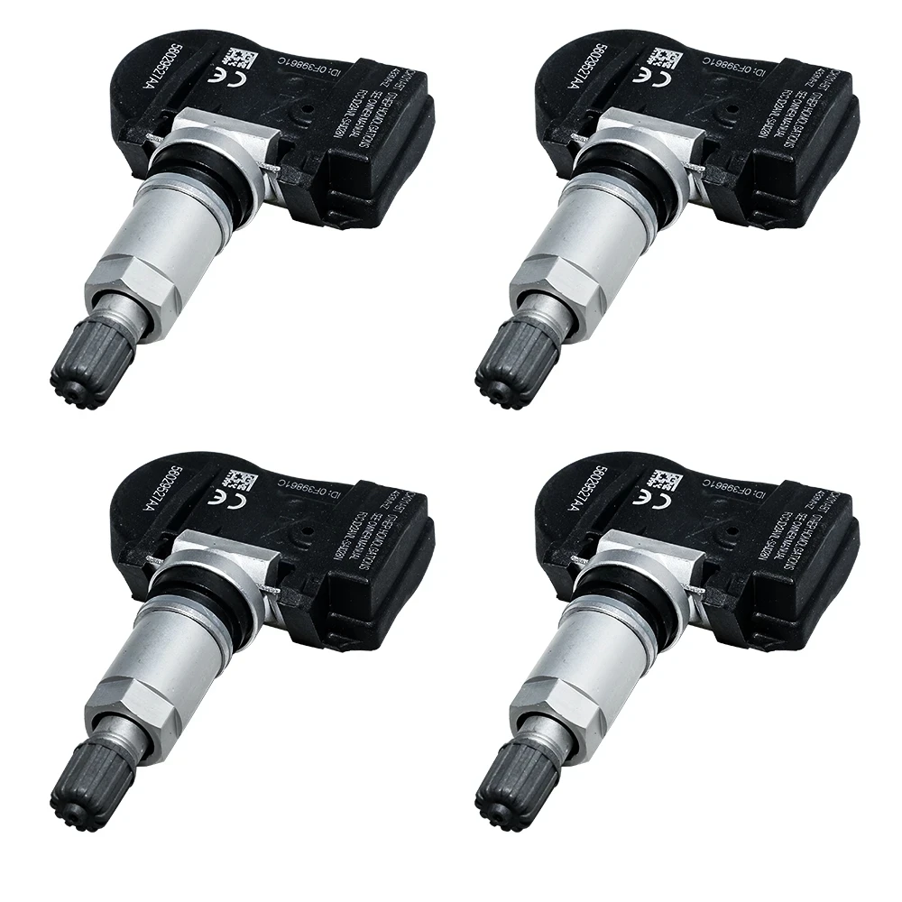 4PCS Tire Pressure Monitoring System Sensor 68001698AA For Jeep Grand Cherokee(WK) Wrangler(JK) Commander 56029527AA TPMS 433Mhz