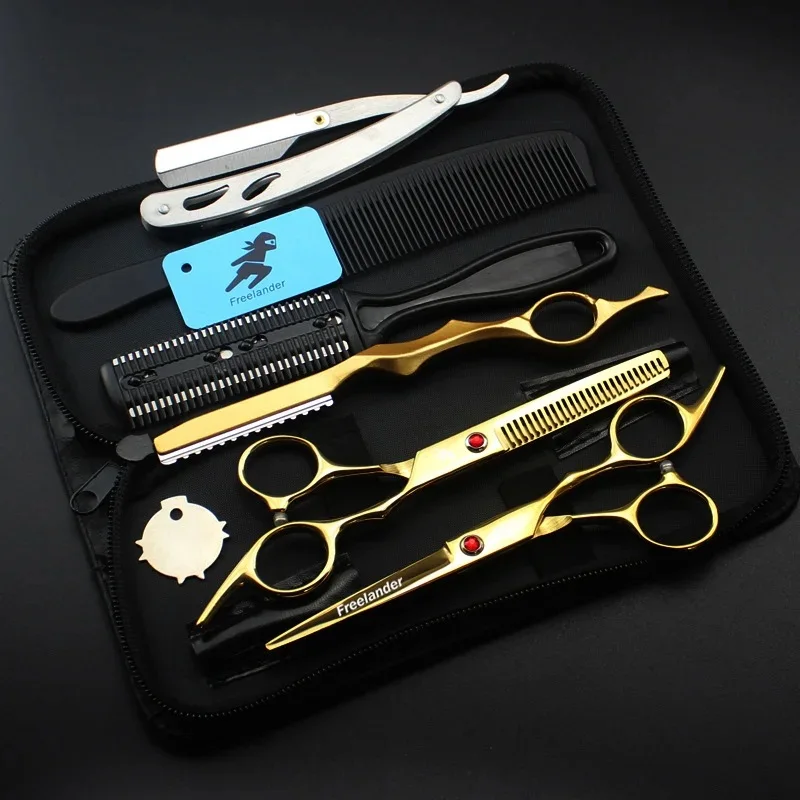 Shaving Kits Easy and Simple to Use 5.5 inch Colorful Sharp Blades Professional Barber Scissors Kit