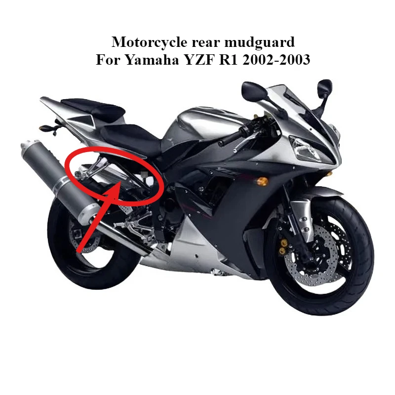 For Yamaha YZF-R1  YZFR1 2002 2003 Motorcycle Rear Mudguard Hugger Fender Protector Mudguard Mud Splash Guard Tire Accessories