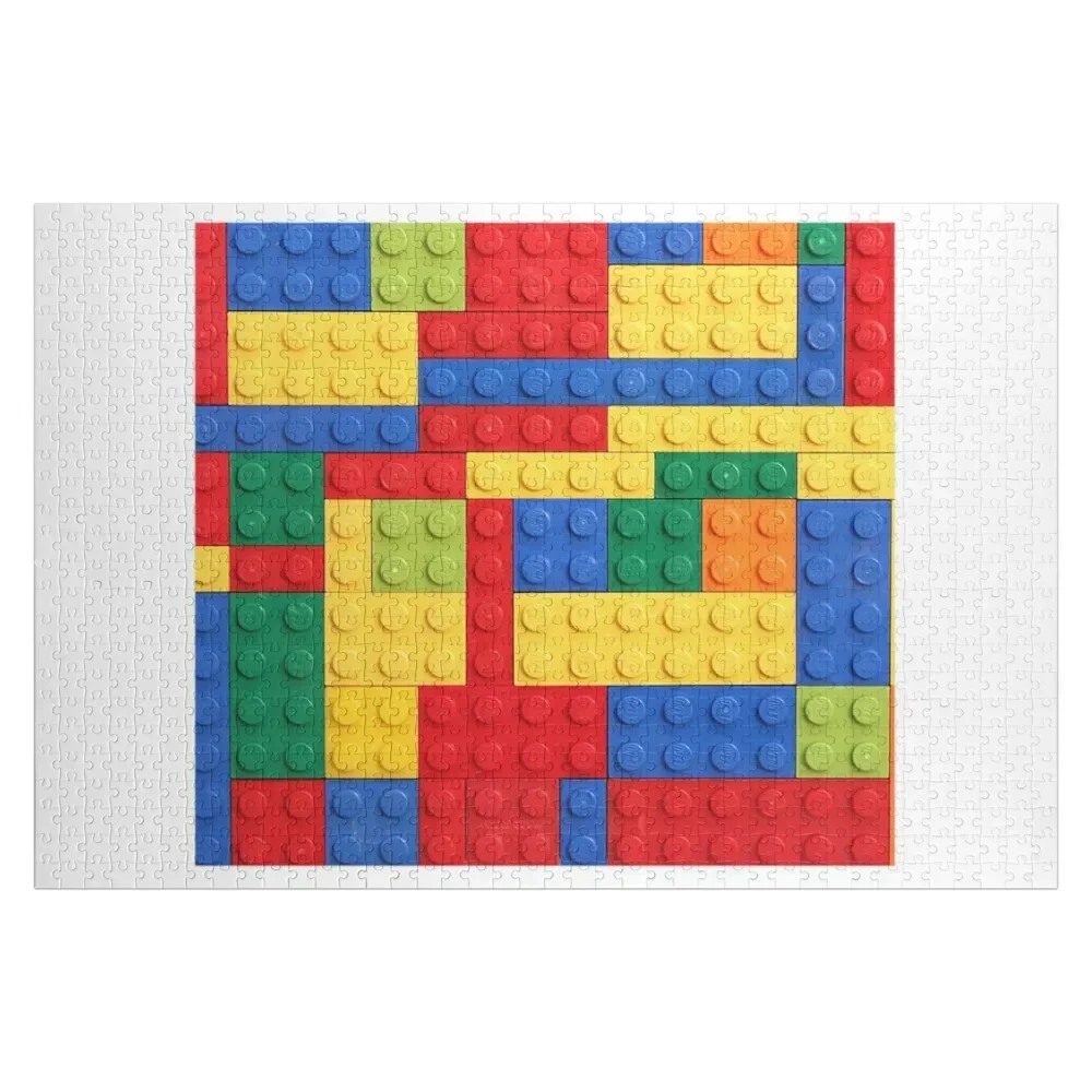 Colorful Bricks Design Jigsaw Puzzle Game Children Adult Wooden Personalized Toy Custom Gift Puzzle