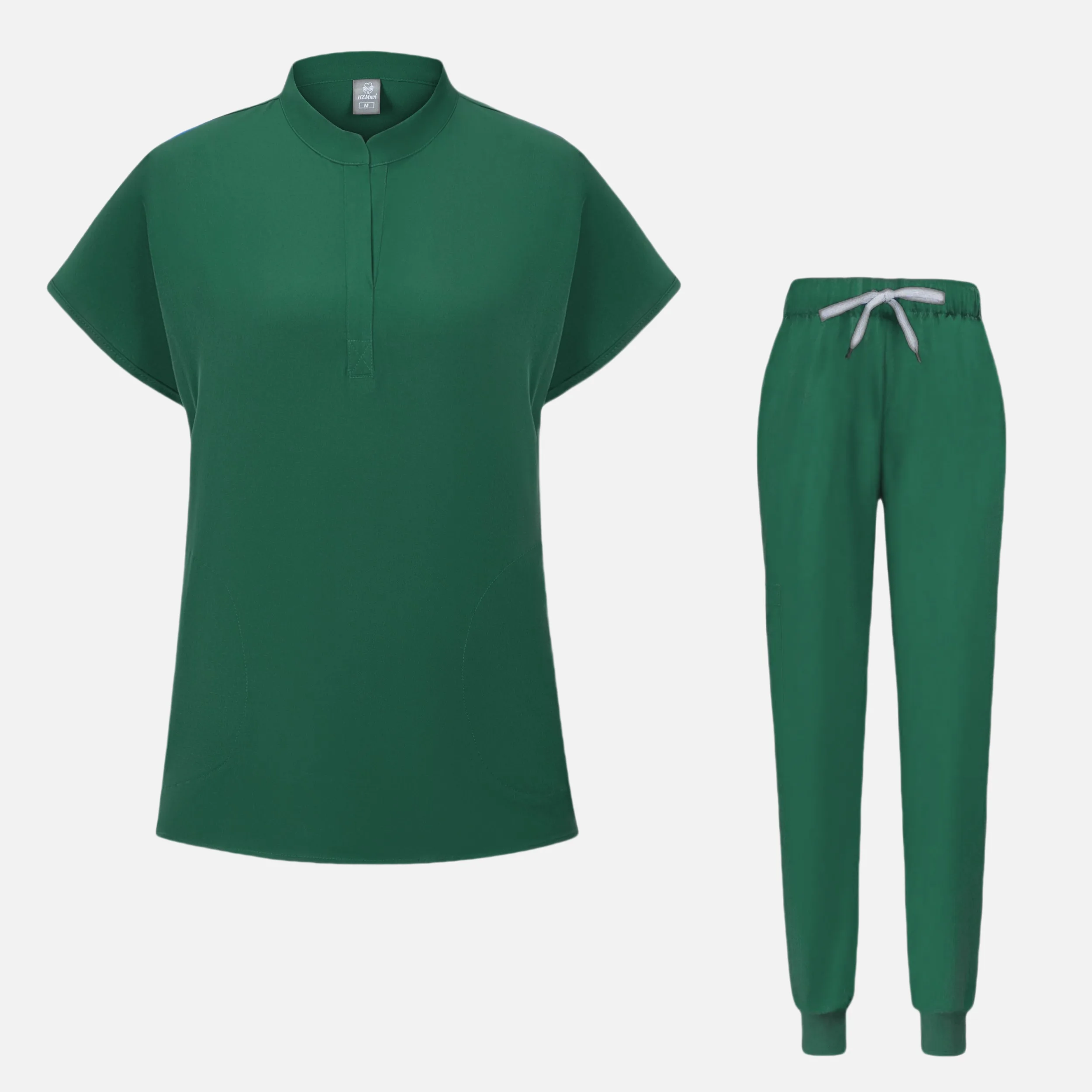 Tops + Broek Medische Chirurgie Scrubs Shirt Korte Mouw Dierenwinkel Arts Verpleegkundige Verpleegkundige Uniform Set Vrouwen Werkkleding Scrub