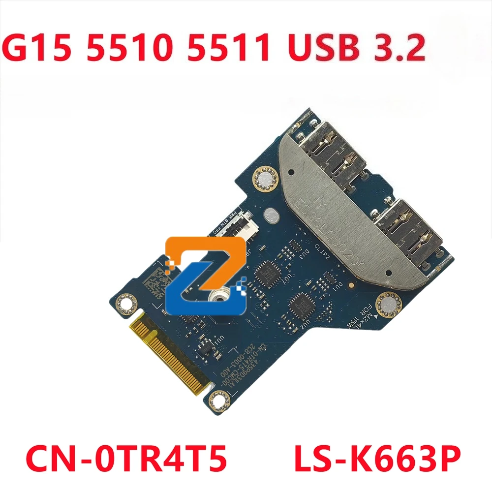 PER Dell G15 5510 5511 USB Piccola Scheda IO Piccola Scheda LS-K663P 0TR4T5