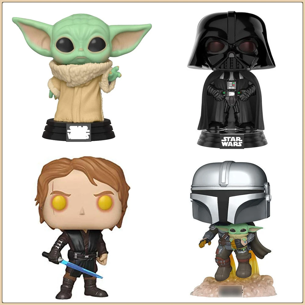 Funko Pop Star Wars Action Figures Anakin Skywalker Yoda Darth Vader Classic Science Fiction Movies Peripheral Models Kids Gifts