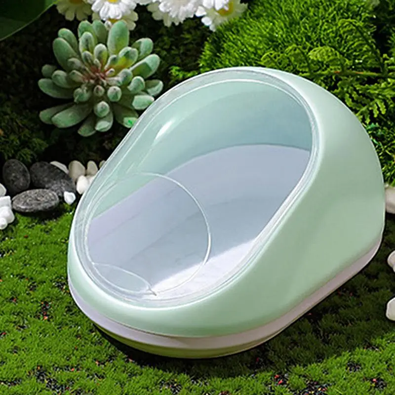 Hamster House Chinchilla Hamster Bathtub Box Transparent Beds Small Animal Habitat Hamster Bathing Bowl Sand Bath Box For Small