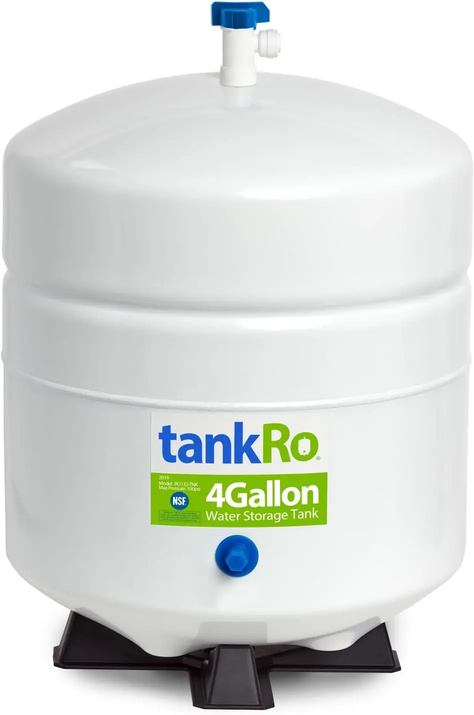 RO132-TNK RO Water Filtration System Expansion Tank 4 Gallon Capacity – Compact Reverse Osmosis Water Storage Pressure Tank