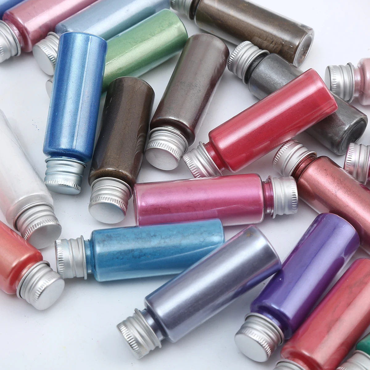 صبغة مسحوق الميكا اللؤلؤية الملونة لفن الأظافر اللامع، صناعة الصابون، راتنجات الايبوكسي، ظلال العيون، طلاء السيارات