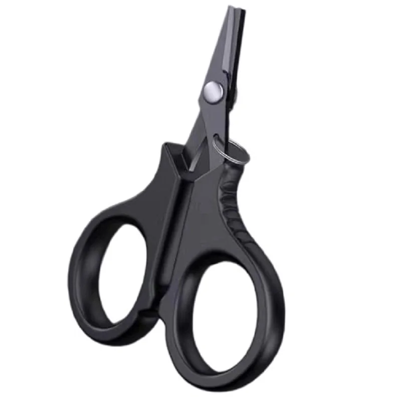 Professional Fishing Scissors Titanium Coated Ultra Sharp Stainless Steel for PE Line Braided Line Lead Wire Compact & Lightweig