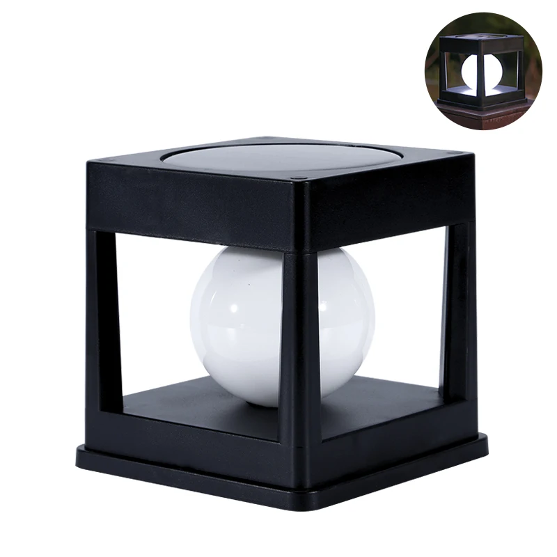 Solar Post Light Outdoor Post Caps Lights Solar Fence Post Lamp Pillar Lamps Waterdicht voor houten palen Patio Camping Dec