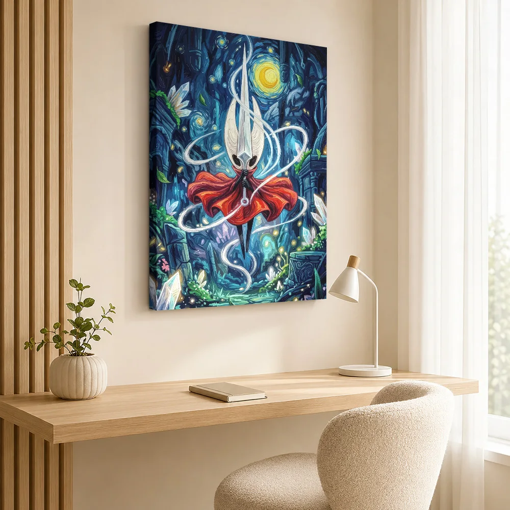 Hornet from Hollow Knight Canvas Poster Customized Gaming Anime Wall Art for Teen Bedroom Decor Collectible Ready to Hang Gift