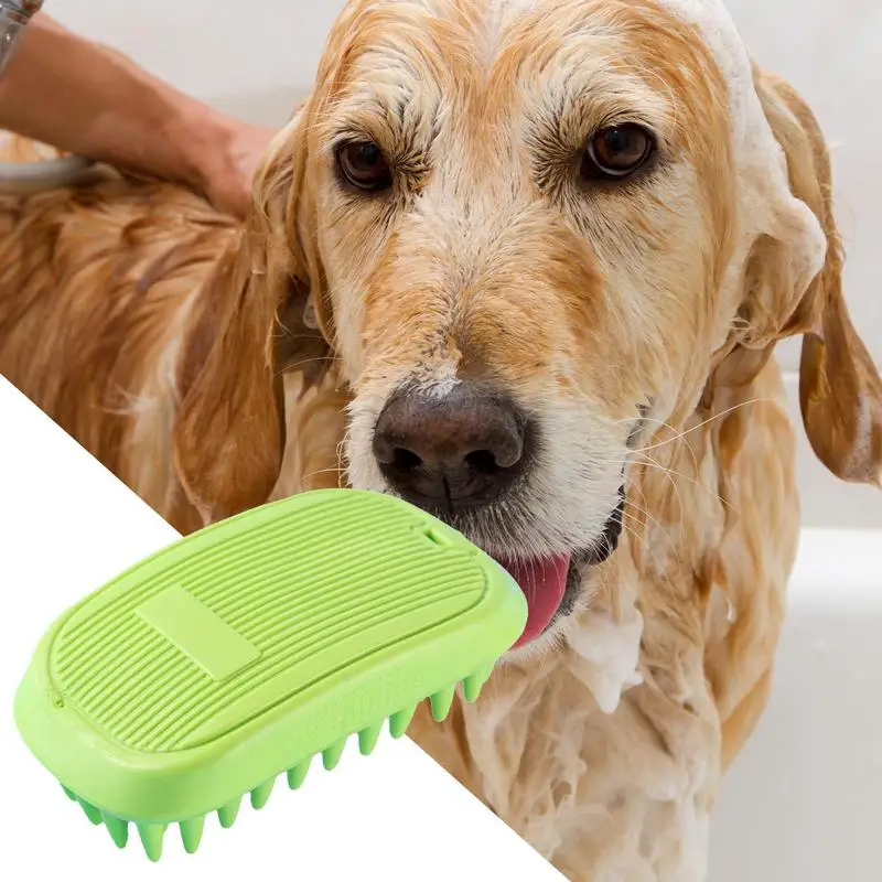 Escova de banho para tosa de animais de estimação, escova macia para banho de animais de estimação, multifuncional, purificador de cães para banho, acessórios para tosa de animais de estimação para cães e gatos