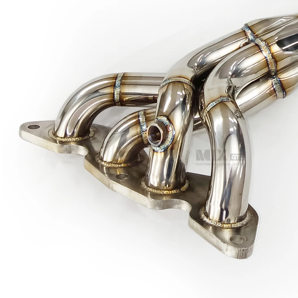 النازل لفورد فوكس MK2 1.8 2.0 2005-2009 عالية الأداء العادم الفولاذ المقاوم للصدأ نظام العادم catless النازل #6