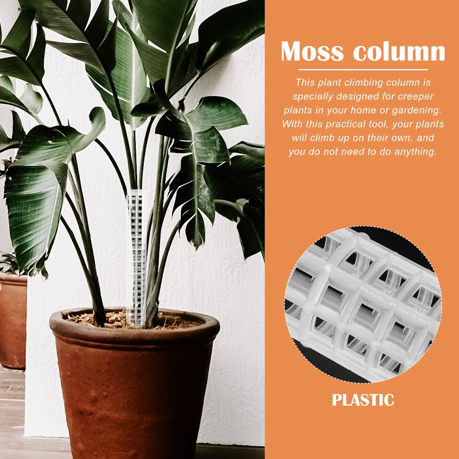 

4Pcs Plant Climbing Column Premium Plastic Durable Support for Gardening Climbing Plants Vine Support Rack Plant Growth Tool