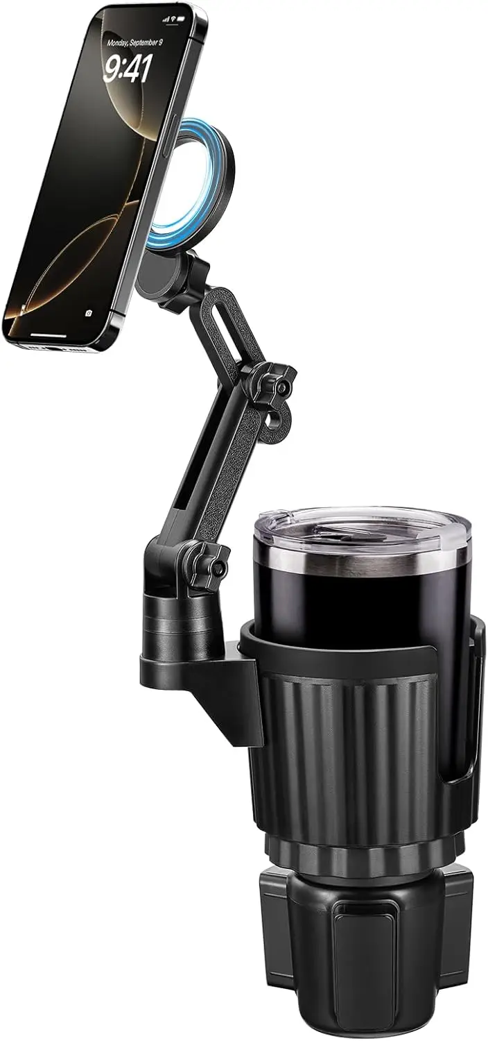 Magnetic Cup Holder Phone Mount, Compatible with MagSafe, 4.1