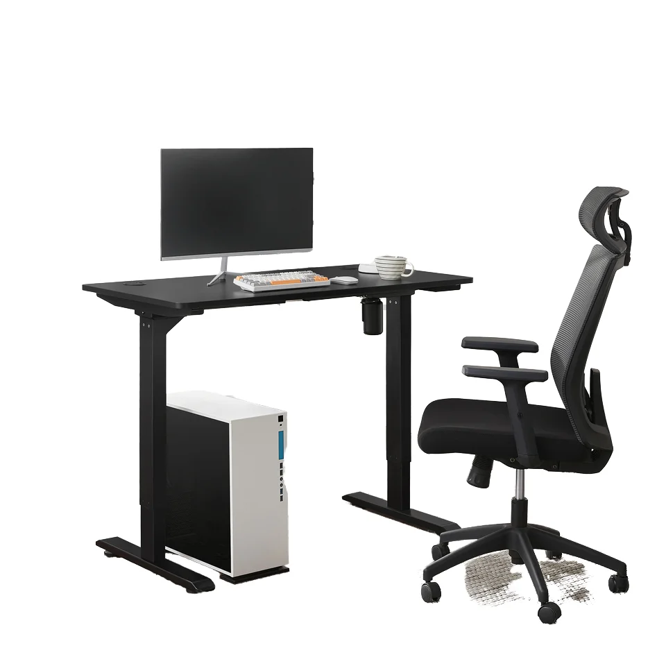

Custom OEM Ergonomic Office Furniture Wholesale Single Motor Electric Height Adjustable Table Lift Desk Smart Computer Desk