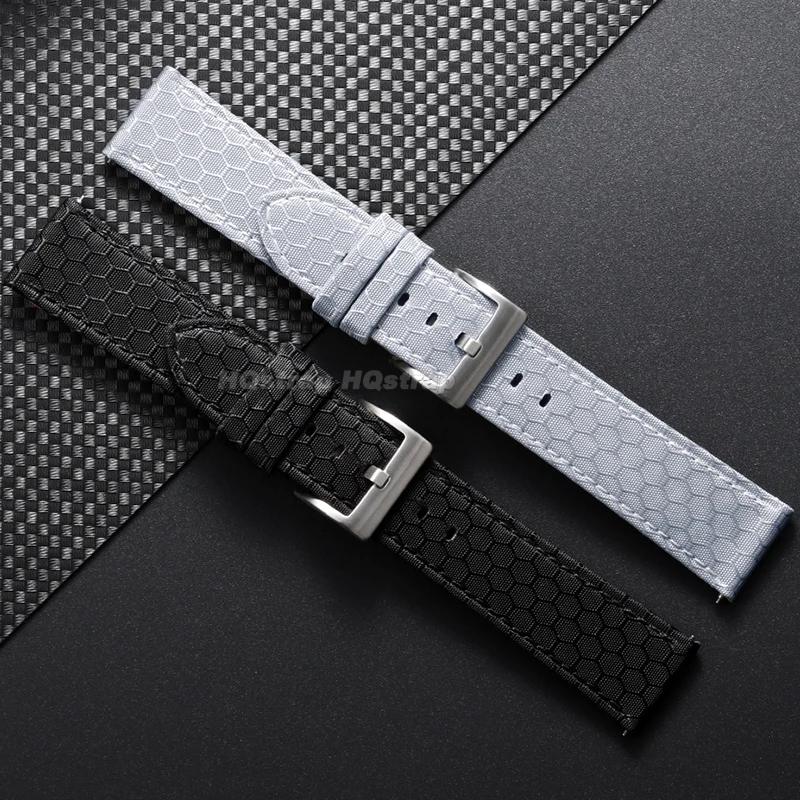 20 مللي متر 22 مللي متر حزام ساعة جلد نايلون لساعة هواوي Gt4/3/2 ل Seiko قماش سوار ناعم الإفراج السريع استبدال معصمه