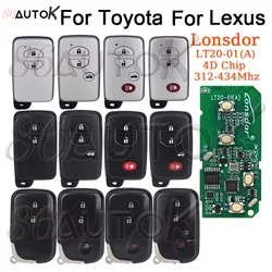 Lonsdor LT20-01EN Universal Smart Remote Key 4D Chip 312-434Mhz For Toyota RAV4 Prado Corolla Camry For Lexus ES IS LS