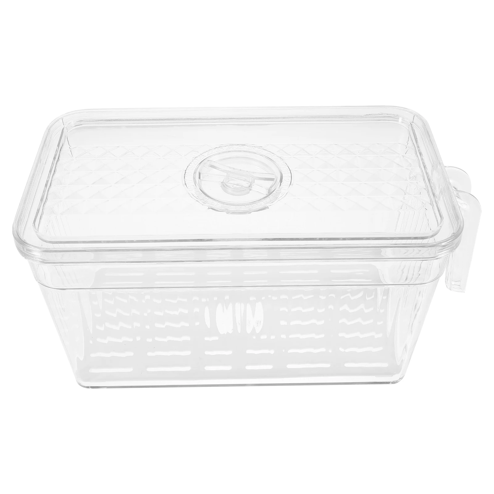 

Stable Fridge Storage Case Lidded Food Box Refrigerator Organizer Space Saving Kitchen Supply Transparent Vegetable Container
