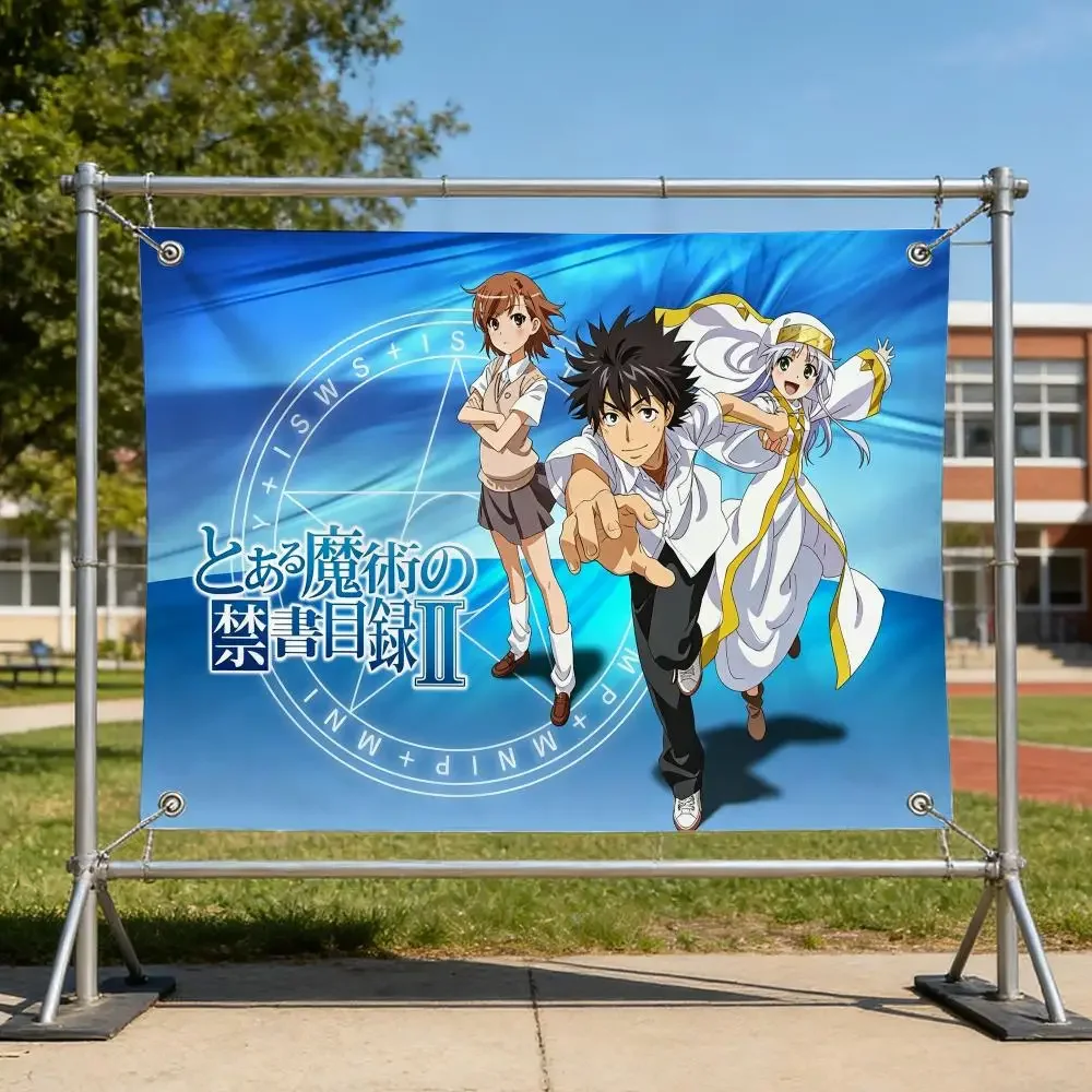 Anime Magic A Certain Magical Index Flags Specialized for indoor and outdoor home decorations, outdoor camping, and bar parties
