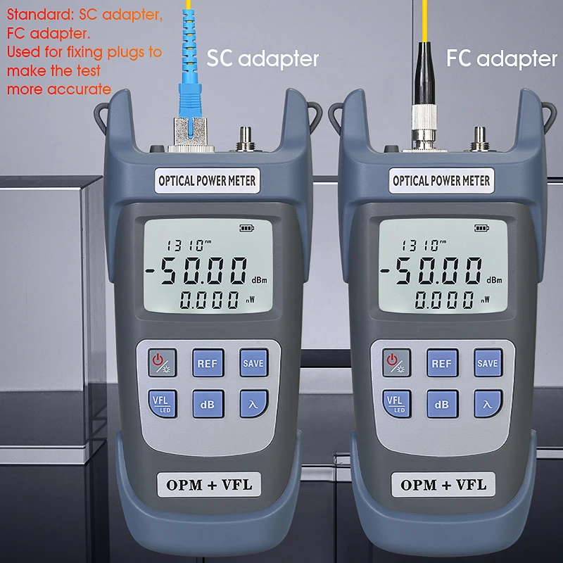 Comptyco AUA-G510B tudo-em-um medidor de potência óptica localizador visual de falhas led ftth ferramenta de teste testador de fibra 1/10/15/20/30/50mw vfl