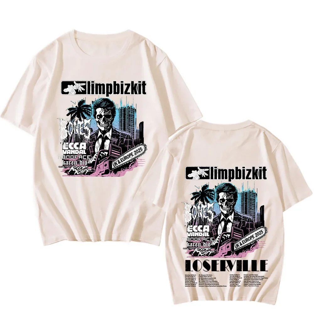 Limp Bizkit UK and Europe Tour 2025 T-shirt Rap Rock Vintage