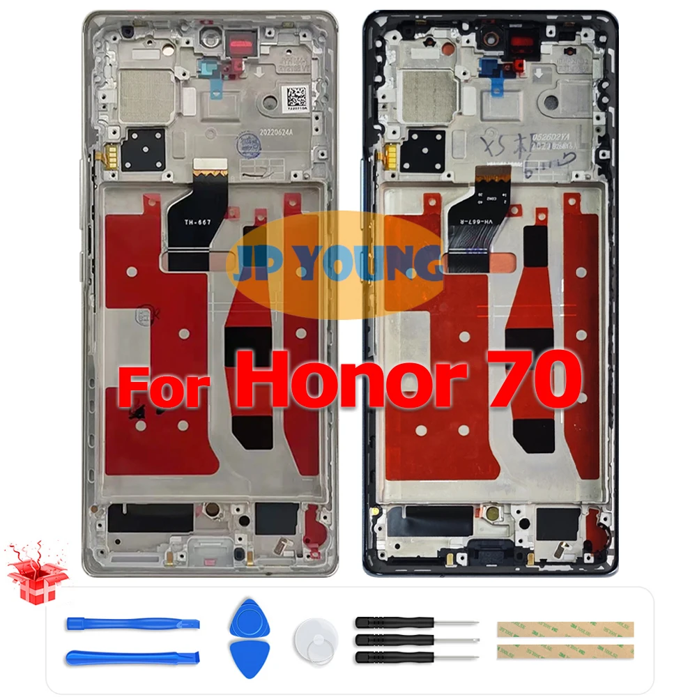 display-oled-touch-screen-da-667''-con-digitalizzatore-e-cornice-per-huawei-honor-70-honor70-fne-an00-fne-nx9-ricambio