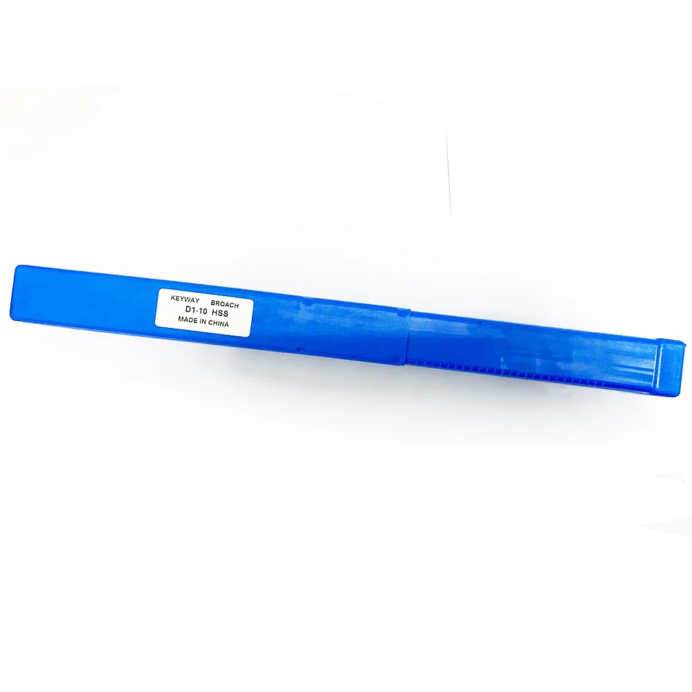 10 มม.D Push-Type Keyway BroachขนาดเมตริกHSSความเร็วสูงเหล็กและ 2 ShimสำหรับCNC Routerโลหะเครื่องมือตัดโลหะ