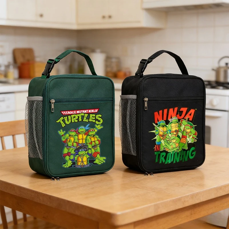 

Teenage Mutant Ninja Turtles Lunch Bag Boys Insulation Bento Pack Thermal Food Bag Meal Pack IcePack Student Bento Lunch Handbag