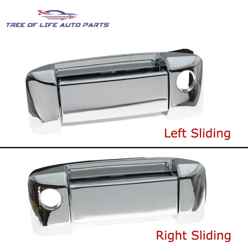 LHD Left&Right Sliding Door Exterior Outer Handle Chrom For Toyota Hiace 2005-2018 Quantum Commuter 69230-26080 69240-26090