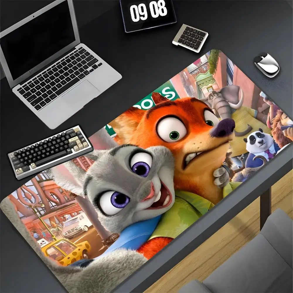 Zootopia Mouse Pad XXL Gamer Gaming PC Computer Otaku Locking Edge DIY Customized Photo Laptop Notebook Desk Mat