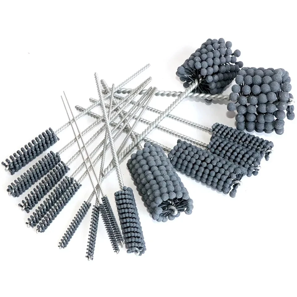 1 piece Abrasive Ball Deburring Brush Grinding Head Pipe Polishing Brush Tube Brush