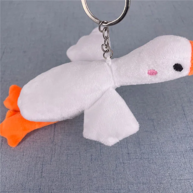 1046-f08e41.jpg White Duck Plush Key Chain Toy (12CM)